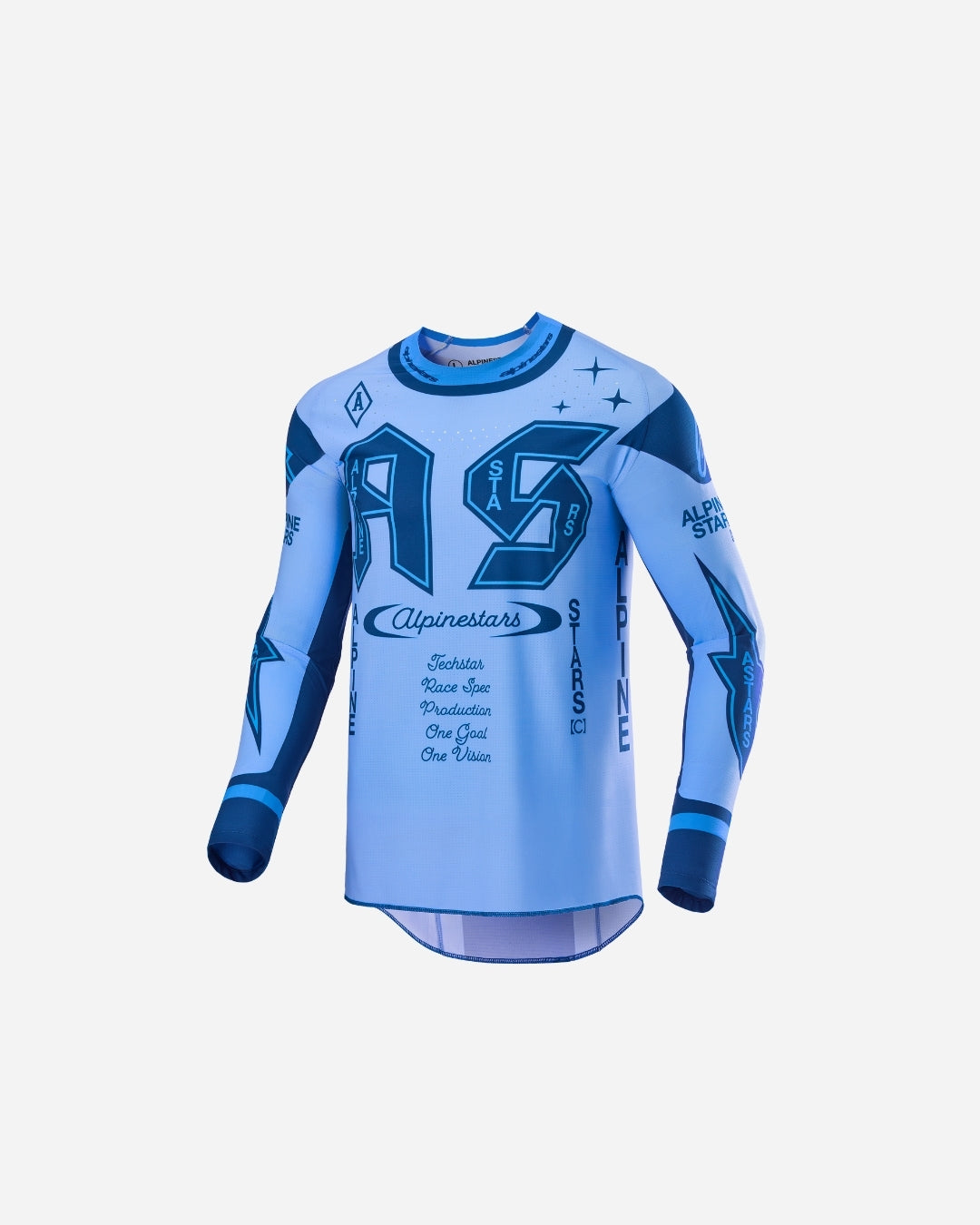 Maillot Alpinestars Techstar Édition Limitée Steeler - Bleu Clair/Saphir