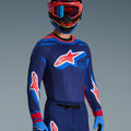 Alpinestars Supertech Vista Jersey - Dark Navy/Bright Coral/Cobalt
