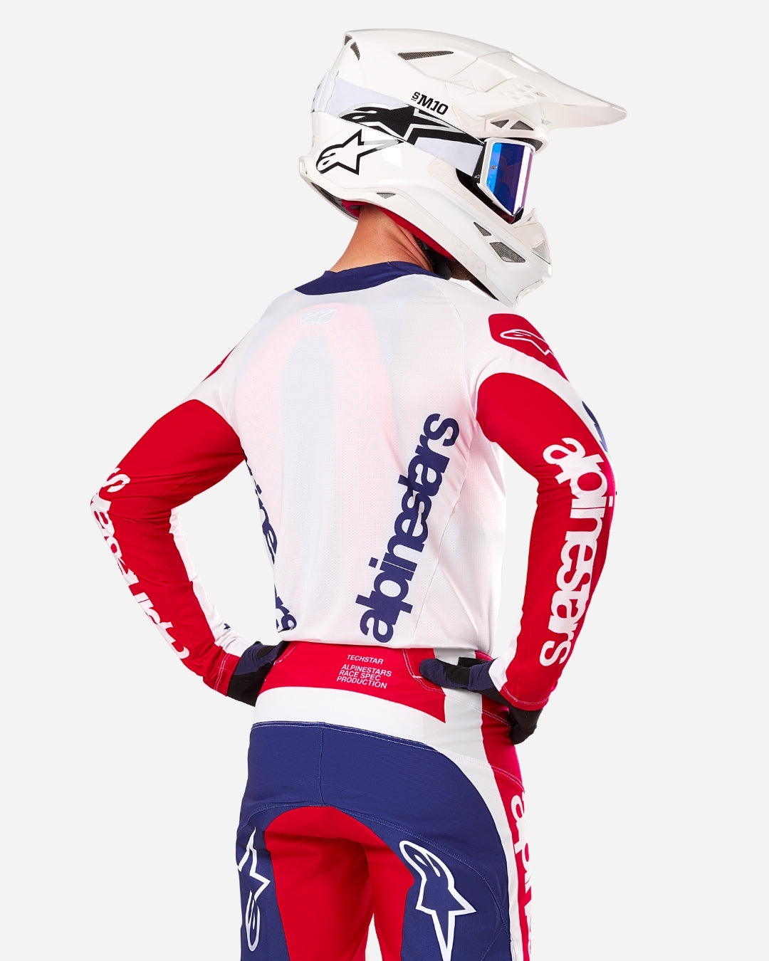 Maillot Alpinestars Techstar Édition Limitée Fortitude - Bleu/Rouge/Blanc