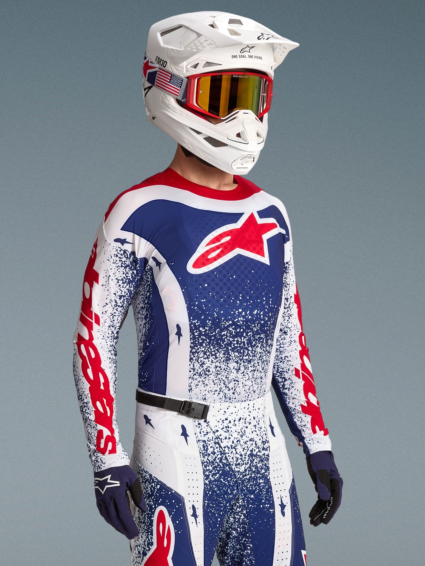 Alpinestars Techstar Unity Jersey Limited Edition - Blue/Red/White