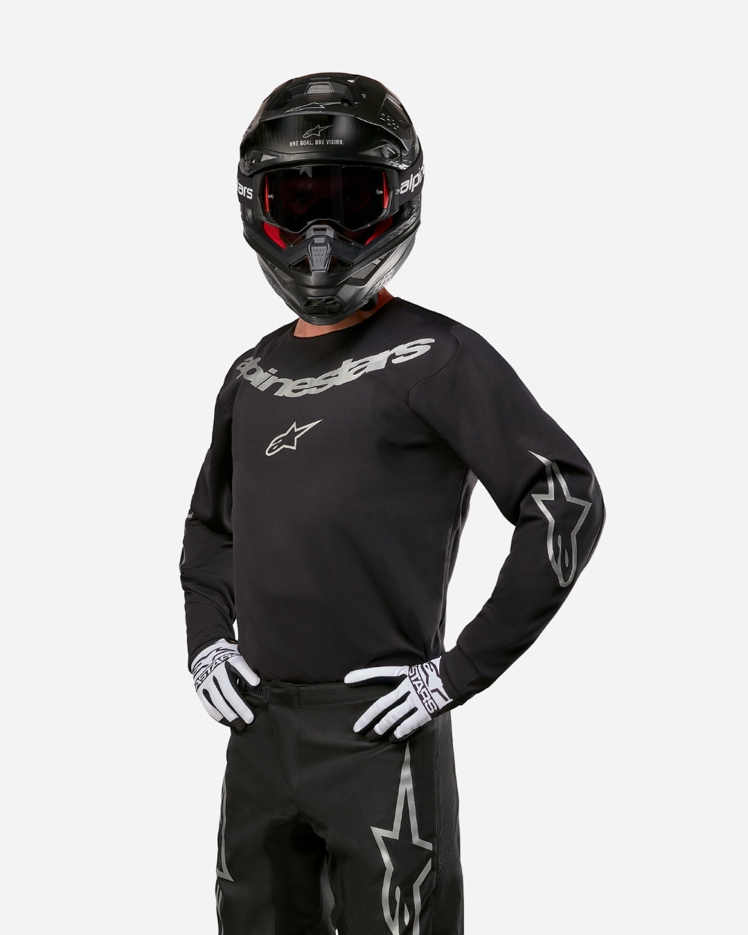 Maillot Alpinestars Fluid Graphite - Noir/Argent
