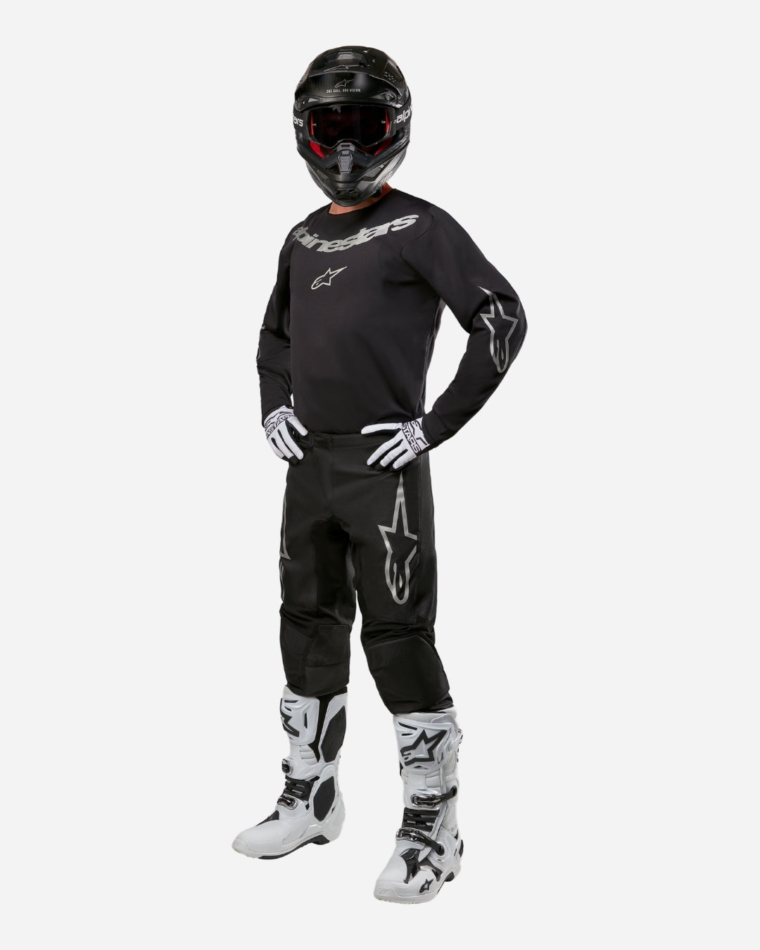 Maillot Alpinestars Fluid Graphite - Noir/Argent