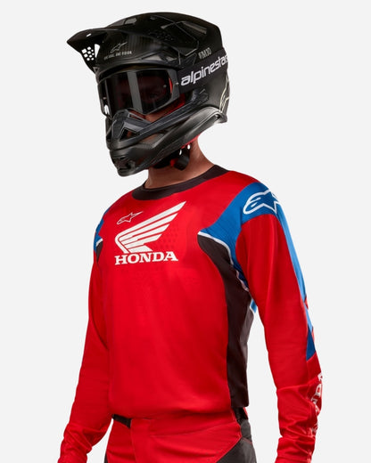 Maillot Alpinestars Honda Racer Iconic - Rouge vif/Noir/Blanc