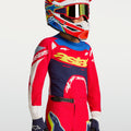Maillot enfant Alpinestars Supertech Dyna - Rouge Fire/Blanc/Bleu Navy