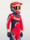 Alpinestars Supertech Dyna Kindertrikot - Fire Red/Weiß/Navy Blau