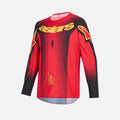 Maglia Alpinestars Supertech Scenz per bambini - Rosso/Nero/Giallo