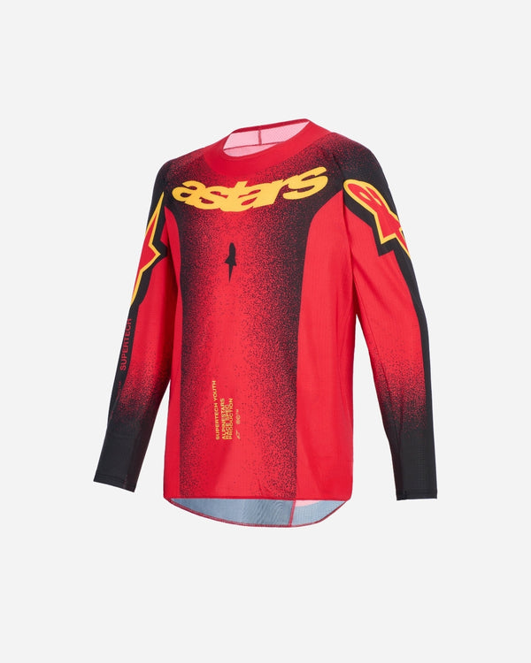 Maillot enfant Alpinestars Supertech Scenz - Rouge/Noir/Jaune