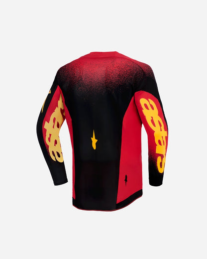 Maillot enfant Alpinestars Supertech Scenz - Rouge/Noir/Jaune