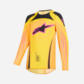 Maglia Alpinestars Supertech Nomur per bambini - Arancione/Giallo/Rosa