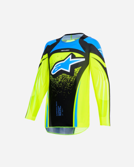 Maillot enfant Alpinestars Supertech Nomur - Marine foncé/Jaune Fluo/Bleu UCLA
