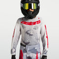 Maillot enfant Alpinestars Fluid Lone - Camo gris/Blanc/Rouge feu