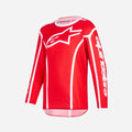 Maglia Alpinestars Fluid Apex per bambini - Rosso/Bianco
