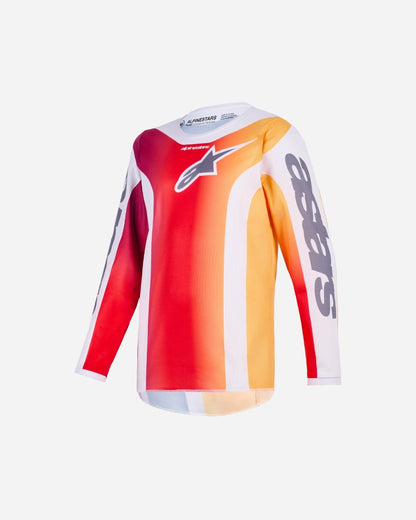 Maillot enfant Alpinestars Fluid Portl - Rouge/Gris clair/Gris foncé