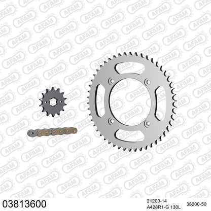 Kit chaîne AFAM Beta RR 125 (2006-2009)