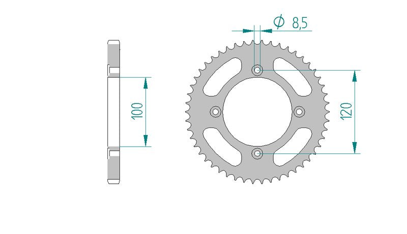 Couronne AFAM 38200 - 50 dents
