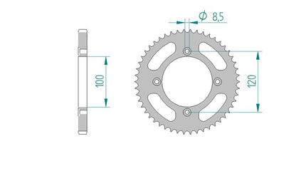 Couronne AFAM 38200 - 50 dents
