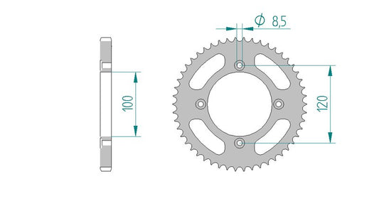 Couronne AFAM 38200 - 50 dents