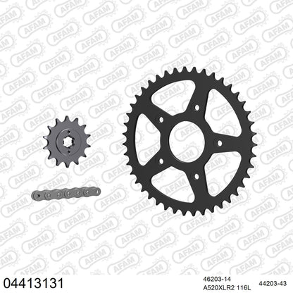 Kit chaîne AFAM Cagiva Planet 125 (1997-1998)