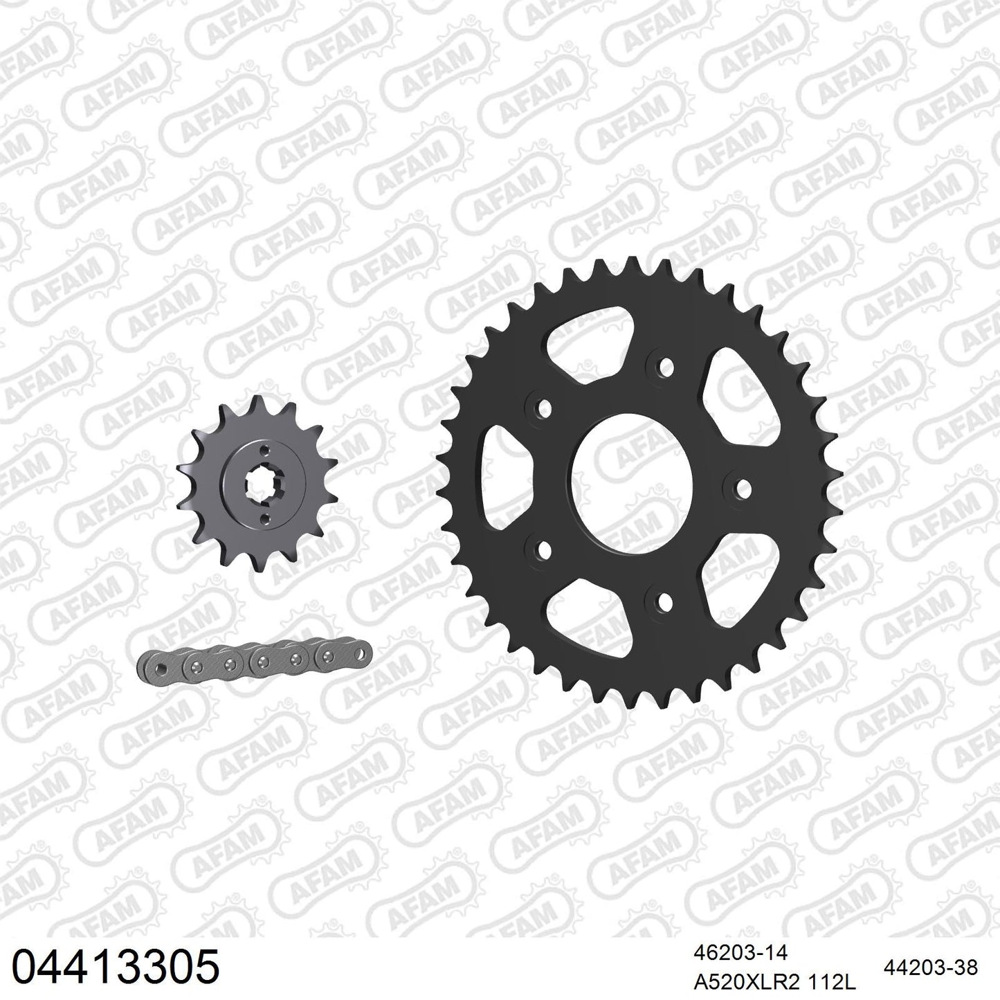 Kit chaîne AFAM Cagiva Mito 125 (2000-2003)