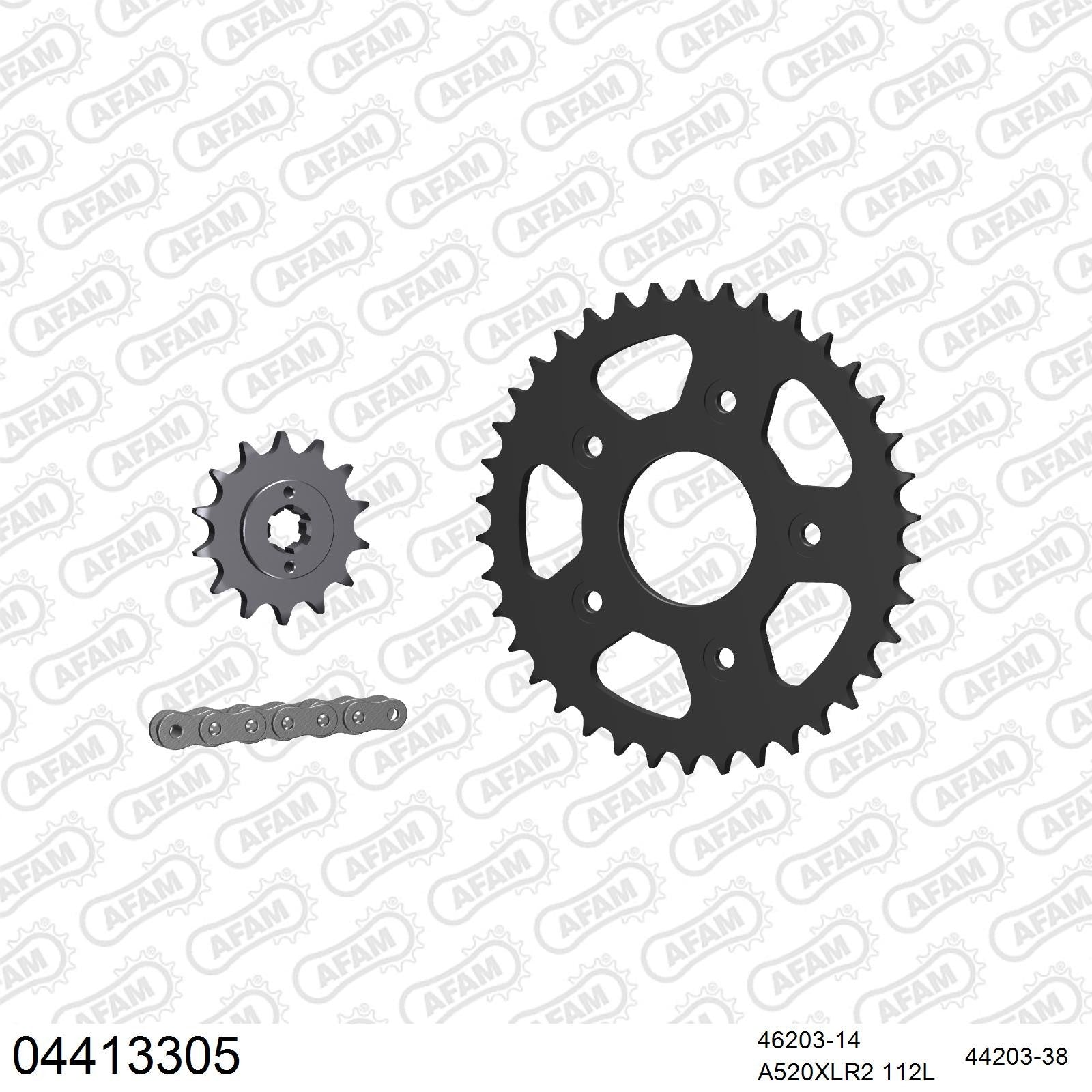 Kit chaîne AFAM Cagiva Mito 125 (2000-2003)