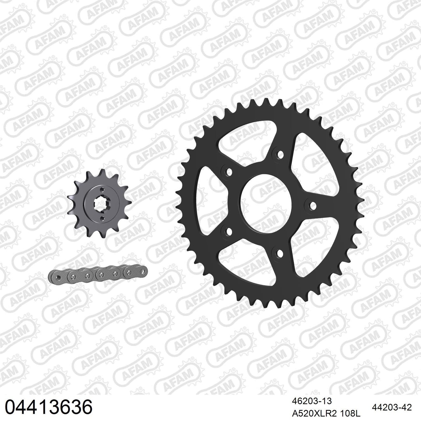 Kit chaîne AFAM Cagiva Super City 125 (1991-1999)