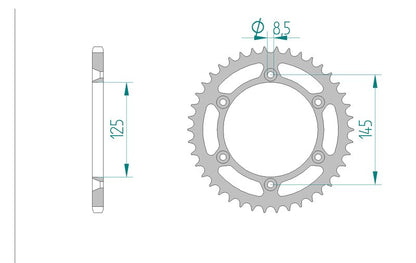 Couronne AFAM 44202 - 39 dents