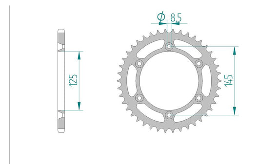 Couronne AFAM 44202 - 44 dents