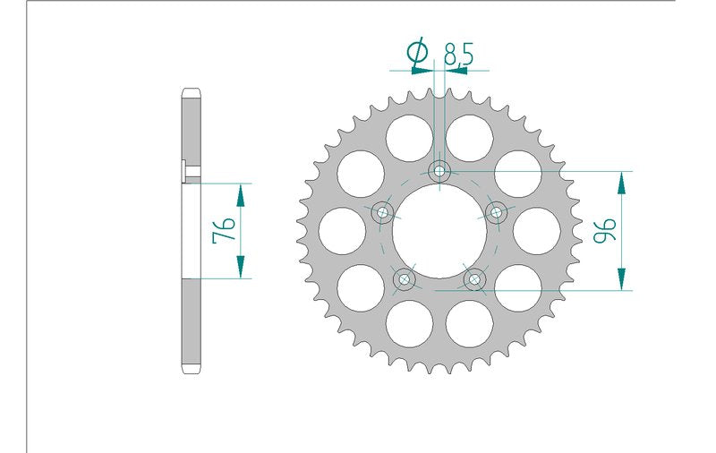 Couronne AFAM 44205 - 43 dents