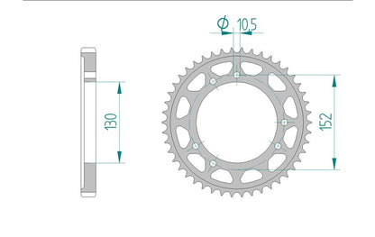 Couronne AFAM 44601 - 46 dents