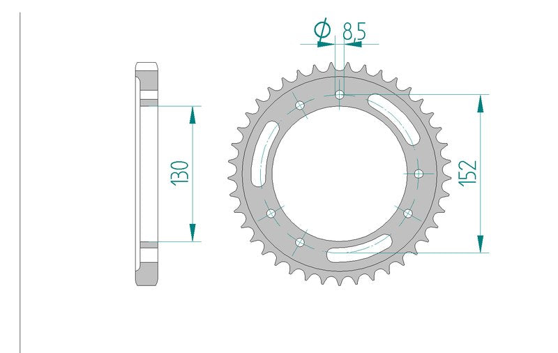 Couronne AFAM 44602 - 45 dents