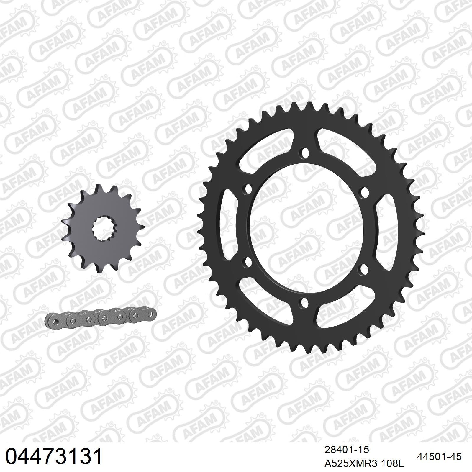 Kit chaîne AFAM Cagiva Raptor 650 (2001-2006)