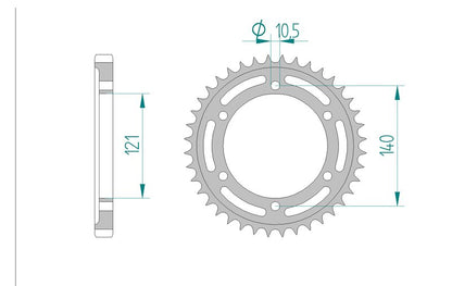 Couronne AFAM 44800 - 40 dents