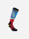 Chaussettes longues Alpinestars Mx Pro - Noir/Rouge/Bleu clair