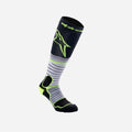 Alpinestars MX Pro Lange Socken – Schwarz/Grau/Fluoreszierendes Gelb