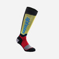 Alpinestars MX Plus Long Socks - Black/Red/Light Blue