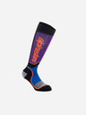 Chaussettes longues Alpinestars Mx Plus - Noir/Bleu royal/Violet