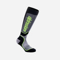 Alpinestars MX Plus Socks - Black/Grey/Fluorescent Yellow