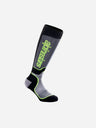 Chaussettes Alpinestars Mx Plus - Noir/Gris/Jaune Fluo