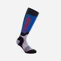 Alpinestars MX Plus Kinder-Socken (lang) – Schwarz/Weiß/Königsblau