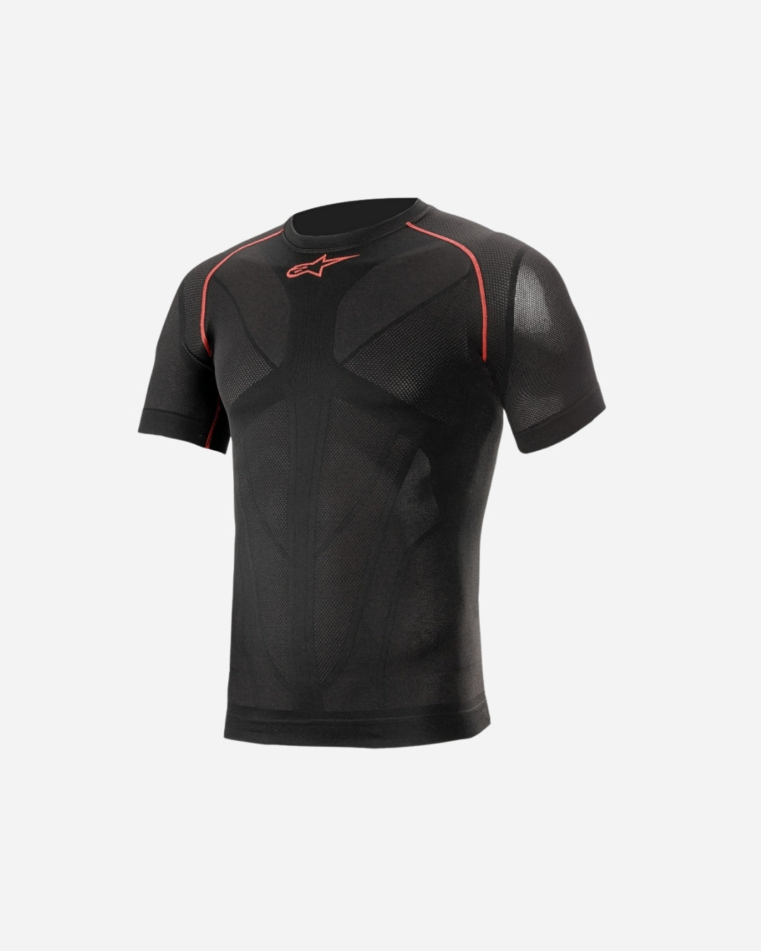 Haut technique manches courtes Alpinestars Ride Tech V2 - Noir/Rouge