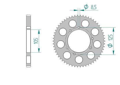 Couronne AFAM 48200 - 58 dents
