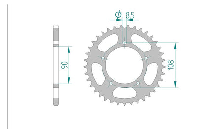 Couronne AFAM 50601 - 38 dents