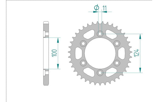 Couronne AFAM 50609 - 39 dents