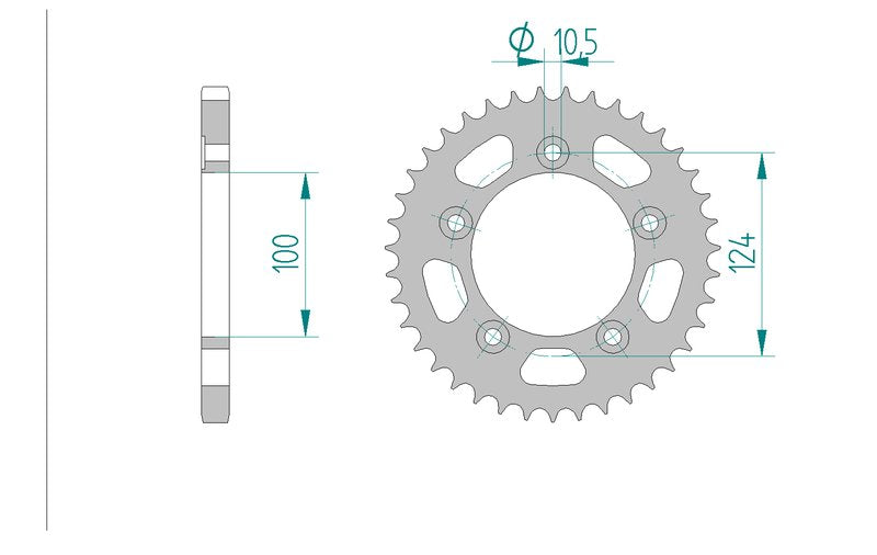 Couronne AFAM 50612 - 36 dents