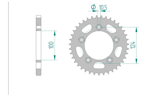 Couronne AFAM 50612 - 36 dents