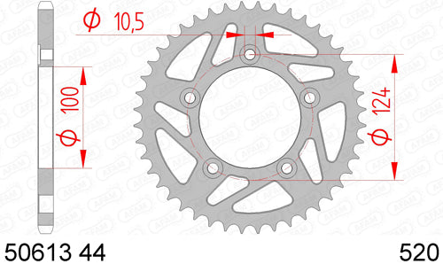Couronne AFAM 50613 - 44 dents