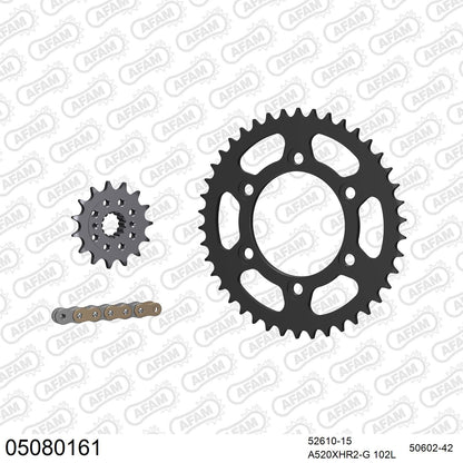 Kit chaîne AFAM Ducati Monster 796 (2010-2014)