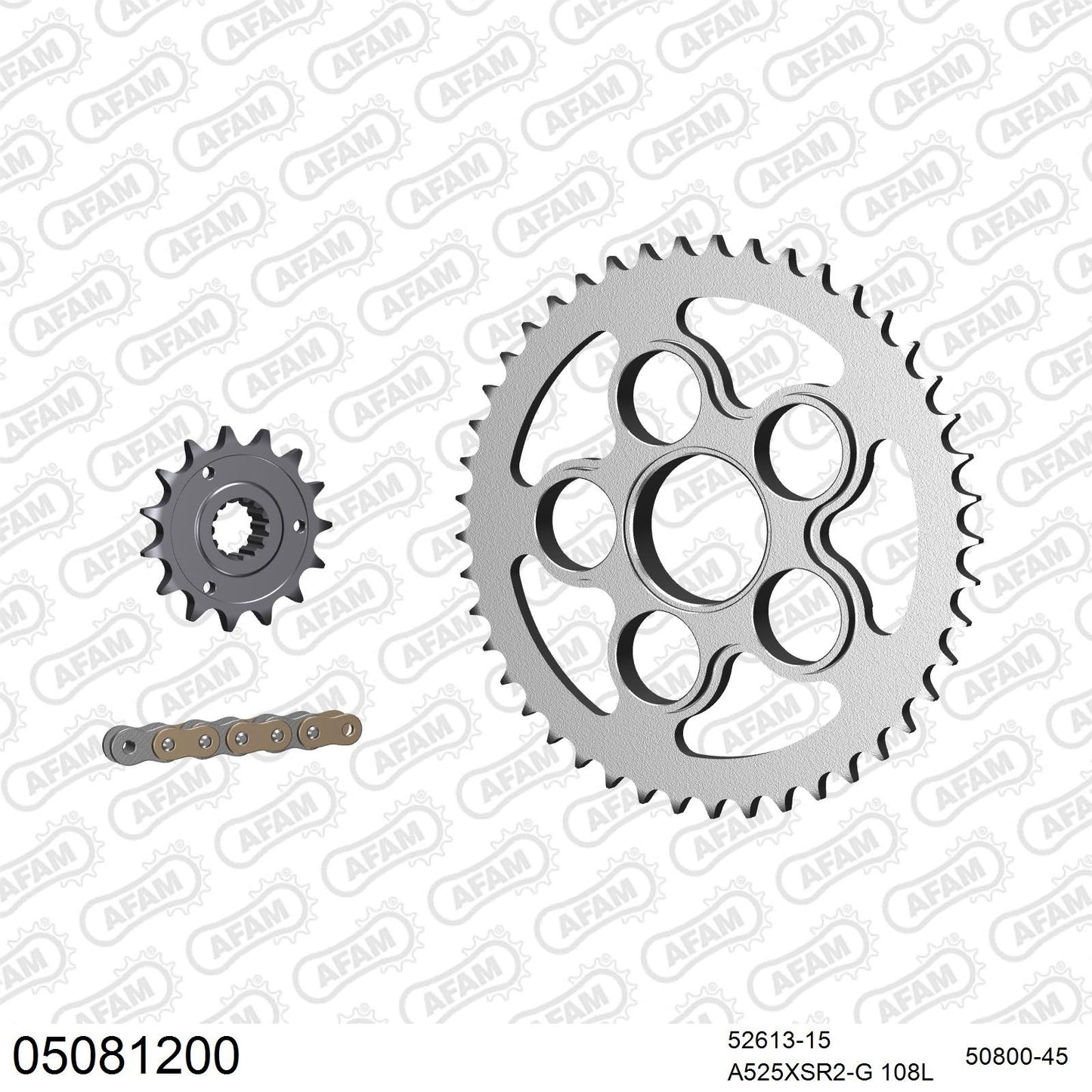 Kit chaîne AFAM Ducati Hypermotard 821 (2013-2014)