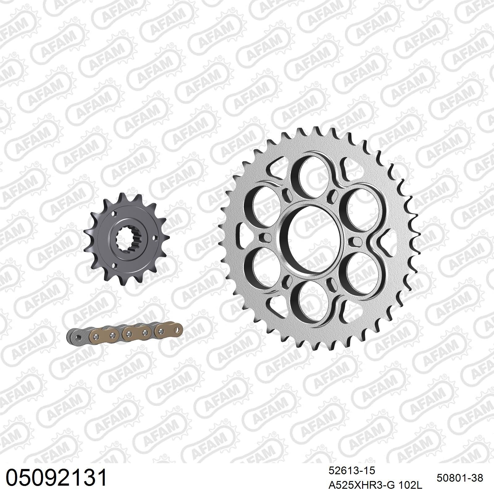 Kit chaîne AFAM Ducati Streetfighter 1100 (2009-2013)