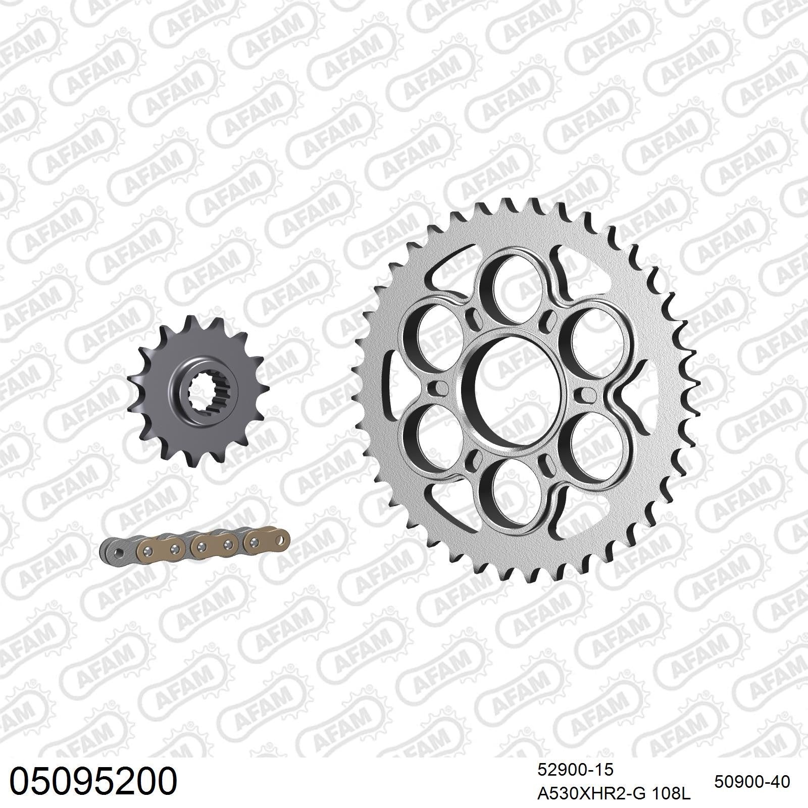 Kit chaîne AFAM Ducati Multistrada 1200 (2010-2014)